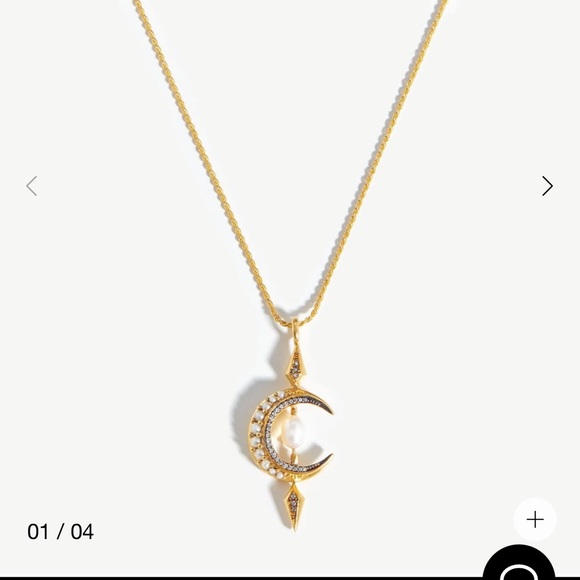 Missoma Harris Reed Necklace Crescent Moon 🌙 - Picture 2 of 4